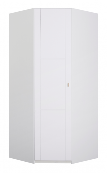 Eckschrank mit Drehtür in weiß
